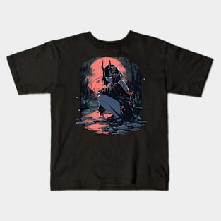 Demon Girl Kids T-Shirt